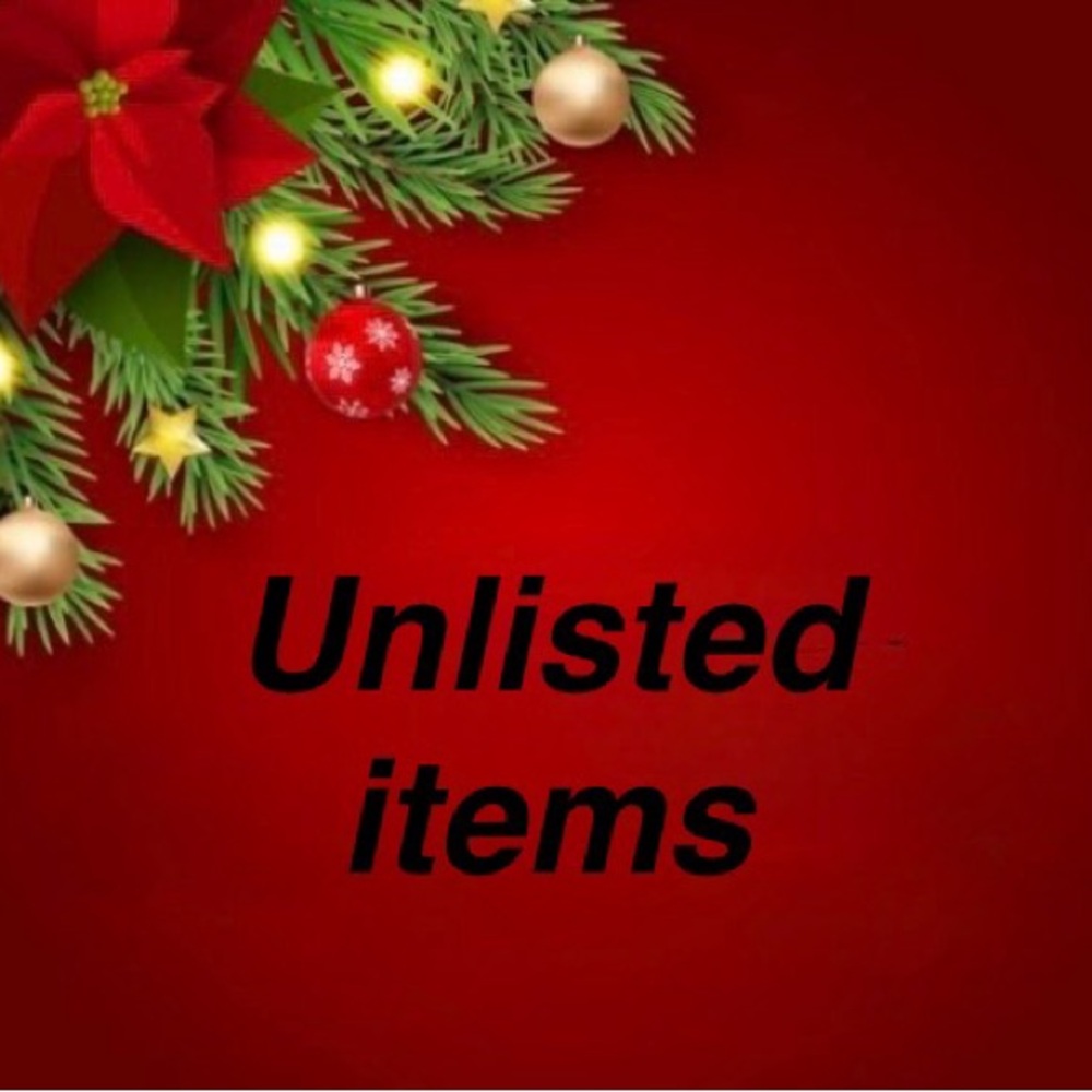 Unlisted items. Shoes